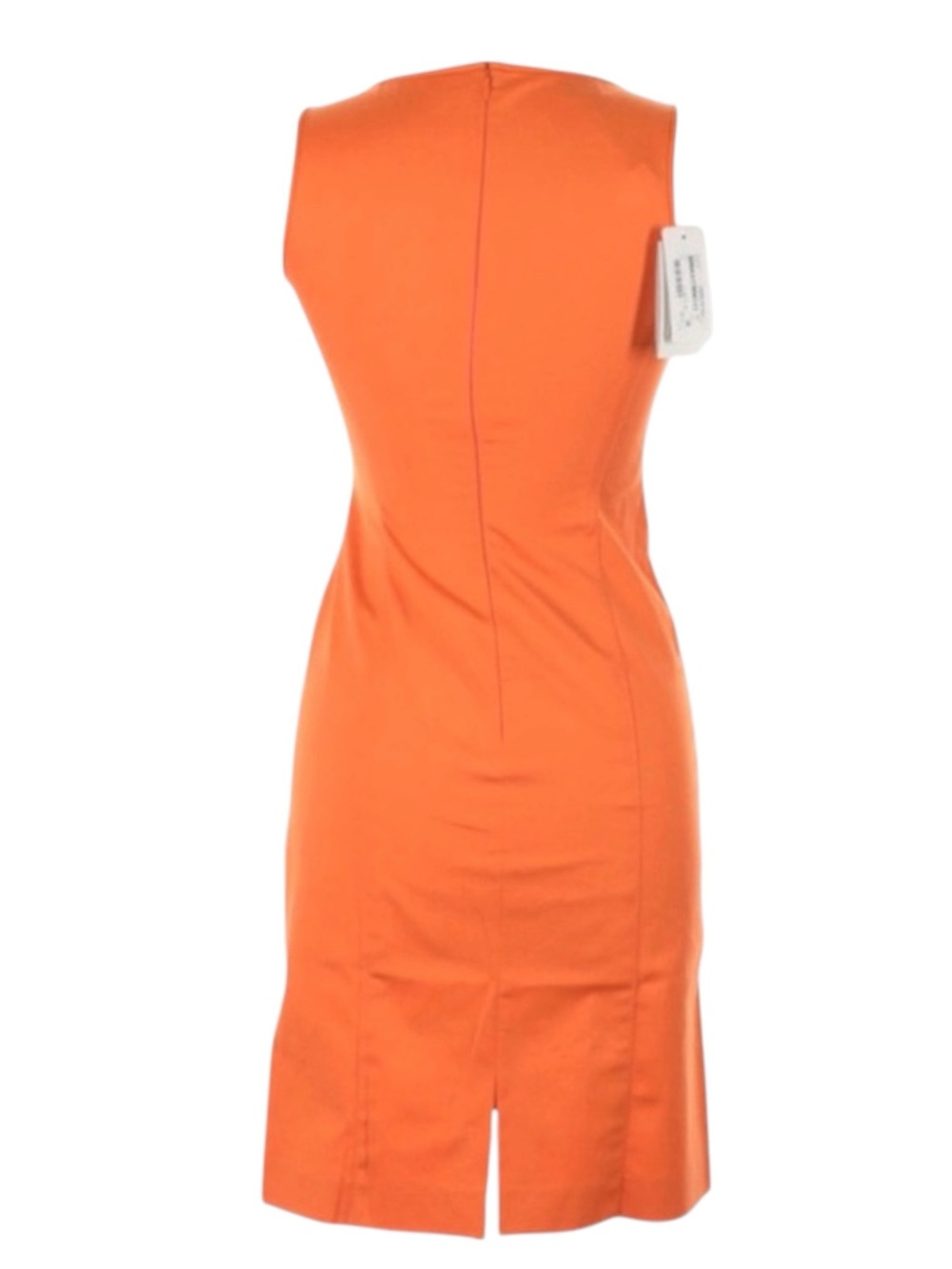 new Armani Collezioni 𖦹 Sleeveless Sheath Mini Dress 𖦹 Tangerine Coral 𖦹 4 US - Picture 6 of 16